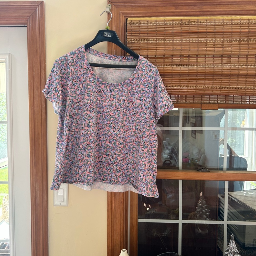 J. Jill Multicolor Floral Blouse